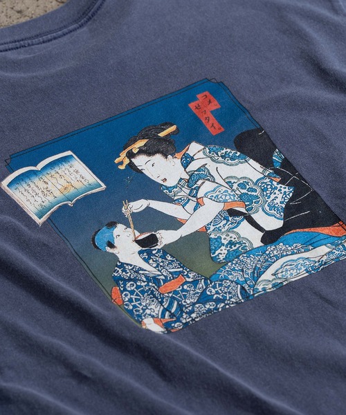 REBIRTH PROJECT（リバースプロジェクト）の「【REBIRTH PROJECT】RICE475 「コメ。ゼッタイ。」Tシャツ（Tシャツ/カットソー・レディース・ホワイト/ネイビー・SMALL/MEDIUM/LARGE/X-LARGE）」の2枚目の写真