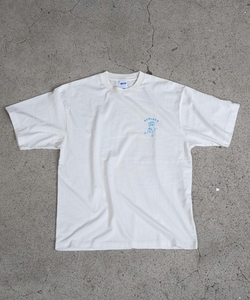 REBIRTH PROJECT（リバースプロジェクト）の「【REBIRTH PROJECT】RICE475 「コメ。ゼッタイ。」Tシャツ（Tシャツ/カットソー・レディース・ホワイト/ネイビー・SMALL/MEDIUM/LARGE/X-LARGE）」の6枚目の写真