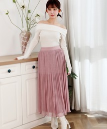 Anely（アネリー）の「シアー アコーディオン プリーツ マキシ スカート（スカート）」