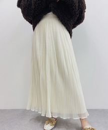 Anely（アネリー）の「シアー アコーディオン プリーツ マキシ スカート（スカート）」