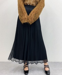 Anely（アネリー）の「シアー アコーディオン プリーツ マキシ スカート（スカート）」