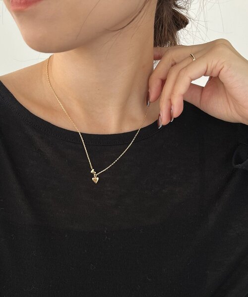 CAPRICIEUX LE'MAGE（カプリシューレマージュ）の「〈GOLDY/ゴールディ〉親子ハートプチネックレス（ネックレス・レディース・シルバー/ゴールド・FREE）」の2枚目の写真