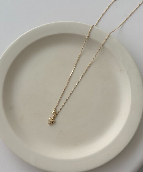 CAPRICIEUX LE'MAGE（カプリシューレマージュ）の「〈GOLDY/ゴールディ〉親子ハートプチネックレス（ネックレス・レディース・シルバー/ゴールド・FREE）」の7枚目の写真