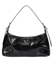 MUCENT（ムセント）の「A'GEM 9 × .kom 『MUCENT ムーセント』 BARB METAL LOGO 2-WAY EYELET CROSS BAG UNISEX メタルロゴ2WAYアイレットクロスバッグ（ショルダーバッグ）」