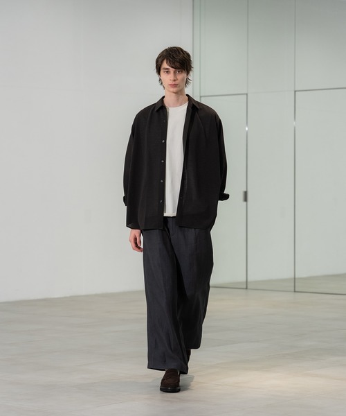 CITY TOKYO(シティトウキョウ)の「【CITY TOKYO/シティートーキョー】Thinーdry リラックスシャツ(シャツ/ブラウス・メンズ・ブラック/ブラウン・2/1)」の9枚目の写真
