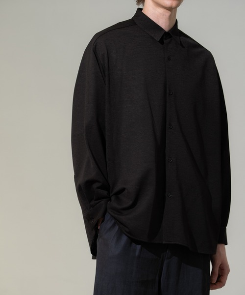 CITY TOKYO(シティトウキョウ)の「【CITY TOKYO/シティートーキョー】Thinーdry リラックスシャツ(シャツ/ブラウス・メンズ・ブラック/ブラウン・2/1)」の10枚目の写真