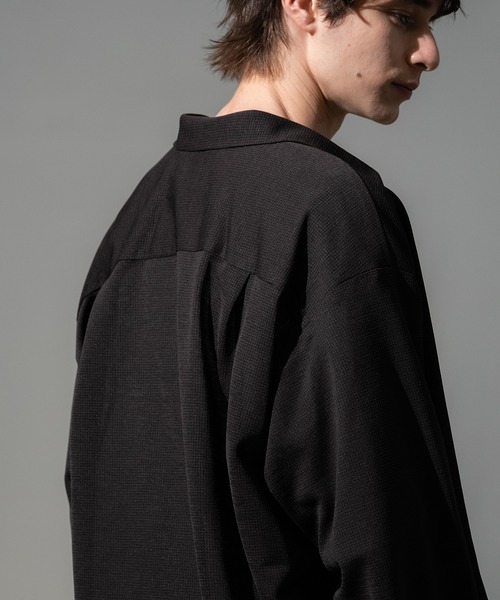 CITY TOKYO(シティトウキョウ)の「【CITY TOKYO/シティートーキョー】Thinーdry リラックスシャツ(シャツ/ブラウス・メンズ・ブラック/ブラウン・2/1)」の14枚目の写真
