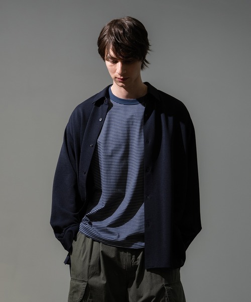 CITY TOKYO(シティトウキョウ)の「【CITY TOKYO/シティートーキョー】Thinーdry リラックスシャツ(シャツ/ブラウス・メンズ・ブラック/ブラウン・2/1)」の4枚目の写真