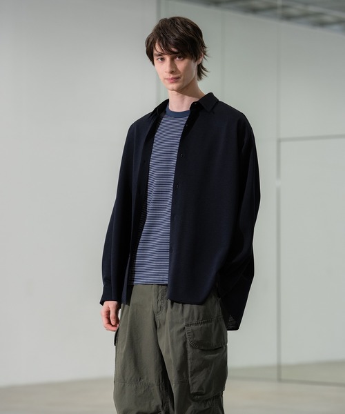 CITY TOKYO(シティトウキョウ)の「【CITY TOKYO/シティートーキョー】Thinーdry リラックスシャツ(シャツ/ブラウス・メンズ・ブラック/ブラウン・2/1)」の6枚目の写真