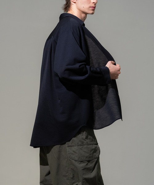 CITY TOKYO(シティトウキョウ)の「【CITY TOKYO/シティートーキョー】Thinーdry リラックスシャツ(シャツ/ブラウス・メンズ・ブラック/ブラウン・2/1)」の8枚目の写真