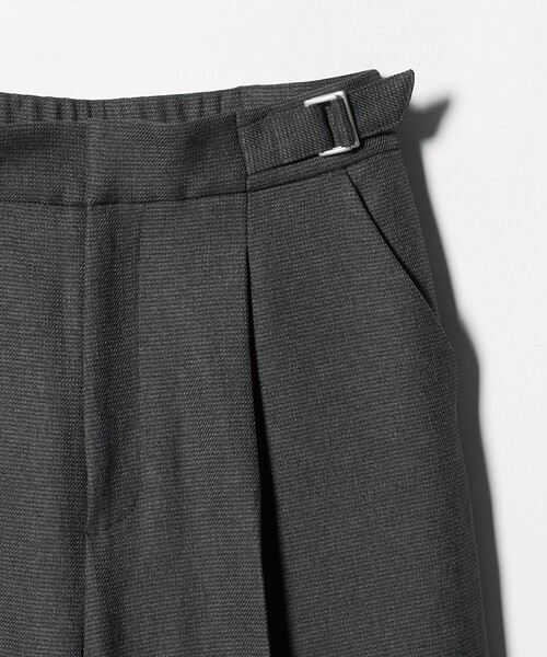 セール】ツイードライク タックワイドパンツ ‐ウォッシャブル