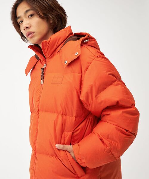 テーラーメイド 中綿 ホワイト ブルゾン ジップ オレンジ ダウン セール】ダウンブルゾン（ダウンジャケット/コート）｜TOMMY JEANS