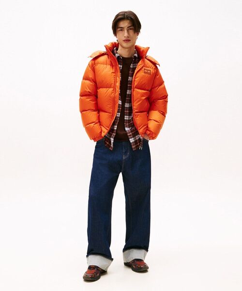 tommy jeans(トミー ジーンズ)の「ダウンブルゾン(ダウンジャケット/コート・メンズ・ブラック/オレンジ系その他3/ネイビー・LARGE/SMALL/MEDIUM/X-LARGE)」の17枚目の写真