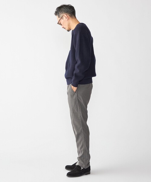 SHIPS(シップス)の「SHIPS: ヘビー ボイルド ヘンリーネック ニット(ニット/セーター・メンズ・チャコールグレー/ネイビー/ブラウン・SMALL/MEDIUM/LARGE/X-LARGE)」の7枚目の写真