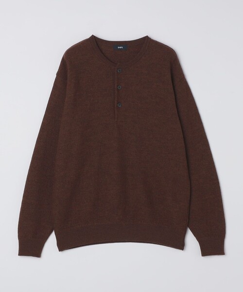 SHIPS(シップス)の「SHIPS: ヘビー ボイルド ヘンリーネック ニット(ニット/セーター・メンズ・チャコールグレー/ネイビー/ブラウン・SMALL/MEDIUM/LARGE/X-LARGE)」の16枚目の写真