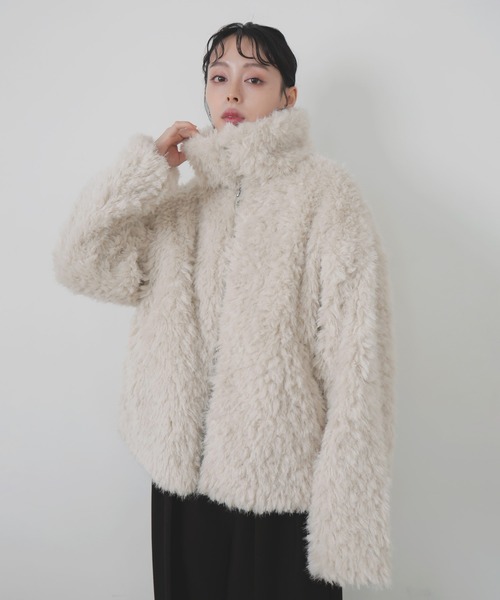 【LIAN】フェイクファースタンドブルゾン　新品タグ付き フェイクファースタンドブルゾン（ブルゾン）｜LIAN（リアン）の