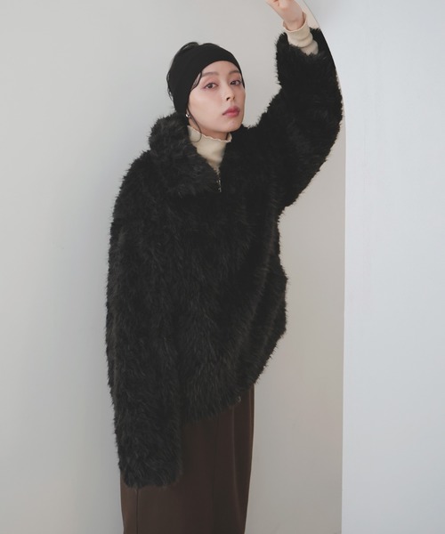 フェイクファースタンドブルゾン（ブルゾン）｜LIAN（リアン）の