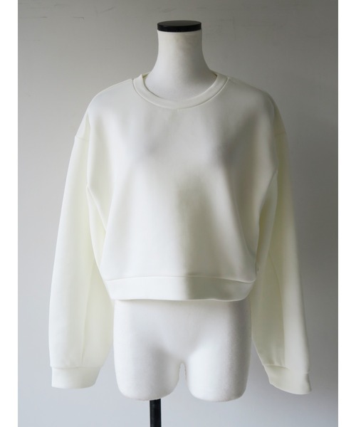 swane(スワネ)の「cropped sweat tops(スウェット・レディース・ブラック/アイボリー・FREE)」の15枚目の写真