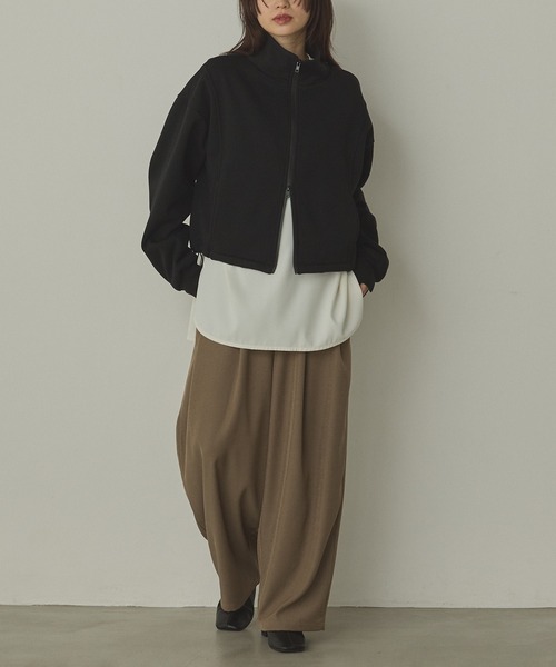 hunch(ハンチ)の「ストレッチジョーゼット 万能ブラウス(シャツ/ブラウス・レディース・オフホワイト/クリーム/ブラック・FREE)」の13枚目の写真
