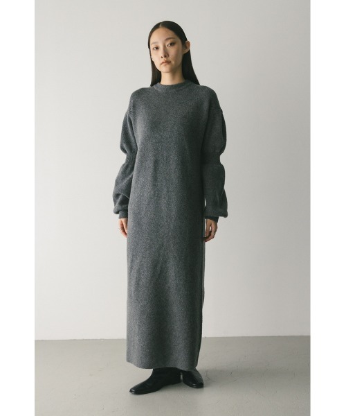 STYLEMIXER(スタイルミキサー)の「キャンディースリーブニットワンピース(ワンピース・レディース・グレー/ベージュ・SMALL/MEDIUM)」の5枚目の写真