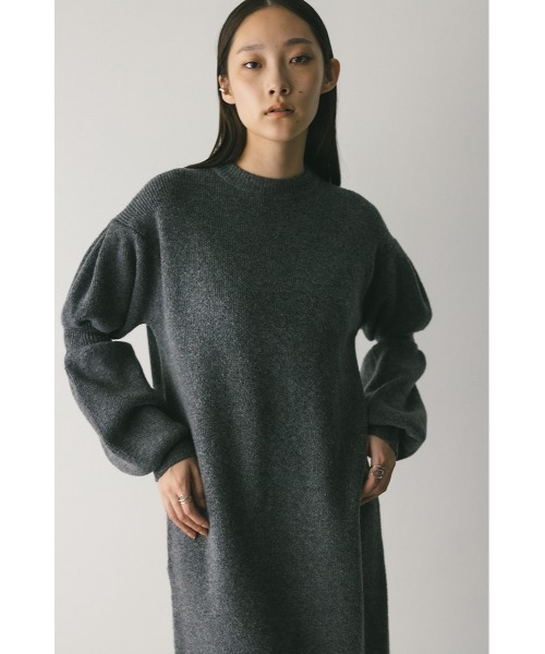 STYLEMIXER(スタイルミキサー)の「キャンディースリーブニットワンピース(ワンピース・レディース・グレー/ベージュ・SMALL/MEDIUM)」の6枚目の写真