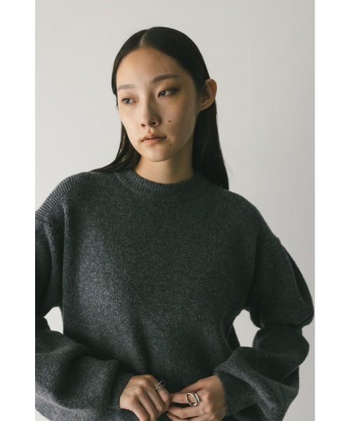 STYLEMIXER(スタイルミキサー)の「キャンディースリーブニットワンピース(ワンピース・レディース・グレー/ベージュ・SMALL/MEDIUM)」の7枚目の写真