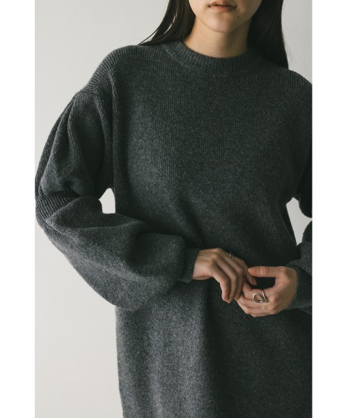 STYLEMIXER(スタイルミキサー)の「キャンディースリーブニットワンピース(ワンピース・レディース・グレー/ベージュ・SMALL/MEDIUM)」の8枚目の写真