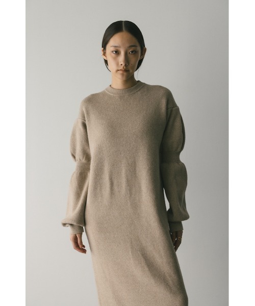 STYLEMIXER(スタイルミキサー)の「キャンディースリーブニットワンピース(ワンピース・レディース・グレー/ベージュ・SMALL/MEDIUM)」の17枚目の写真