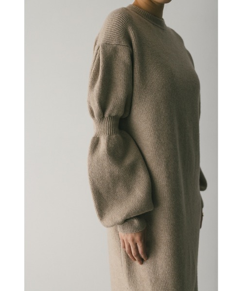STYLEMIXER(スタイルミキサー)の「キャンディースリーブニットワンピース(ワンピース・レディース・グレー/ベージュ・SMALL/MEDIUM)」の19枚目の写真