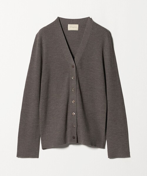 UNITED ARROWS（ユナイテッドアローズ）の「18G ウール リブ カーディガン（カーディガン/ボレロ・レディース・モカ/ネイビー/ダークグレー・FREE）」の18枚目の写真