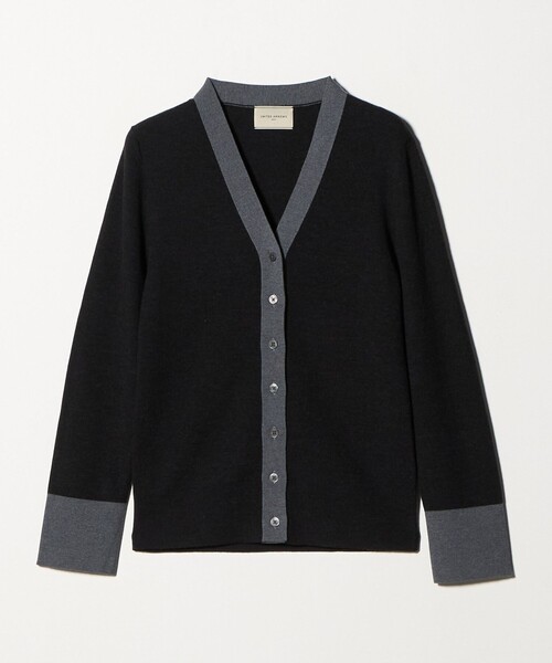 UNITED ARROWS（ユナイテッドアローズ）の「18G ウール リブ カーディガン（カーディガン/ボレロ・レディース・モカ/ネイビー/ダークグレー・FREE）」の22枚目の写真