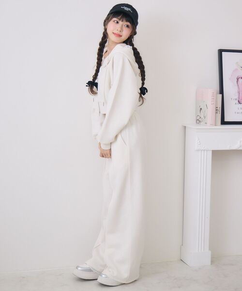 ems excite(エムズエキサイト)の「裏起毛パーカーSETUP(パーカー・レディース・ダークグレー/ピンク/ナチュラル・FREE)」の21枚目の写真