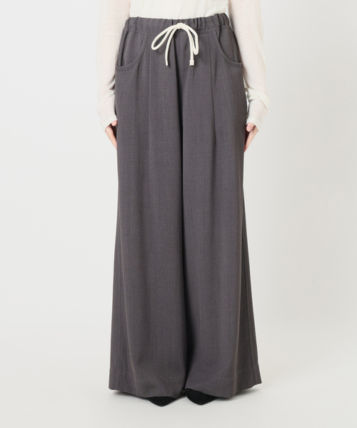 IENA LA BOUCLE ウーステッドワイドドロストパンツ（その他パンツ