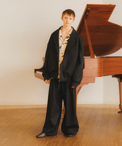 ETHOSENS（エトセンス）の「【ETHOSENS/エトセンス】TailLored blouson（ブルゾン・メンズ・ブラック・1/2）」の4枚目の写真