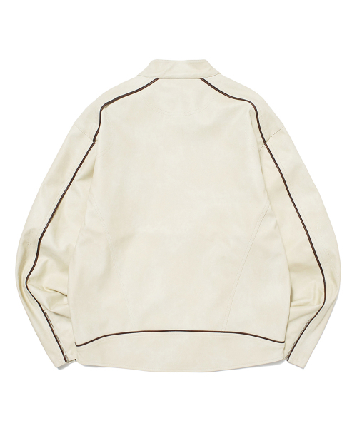 WKNDRS(ウィーキャンドース)の「WASHED LEATHER JK (IVORY)(ライダースジャケット・レディース・その他・MEDIUM/LARGE/X-LARGE)」の2枚目の写真