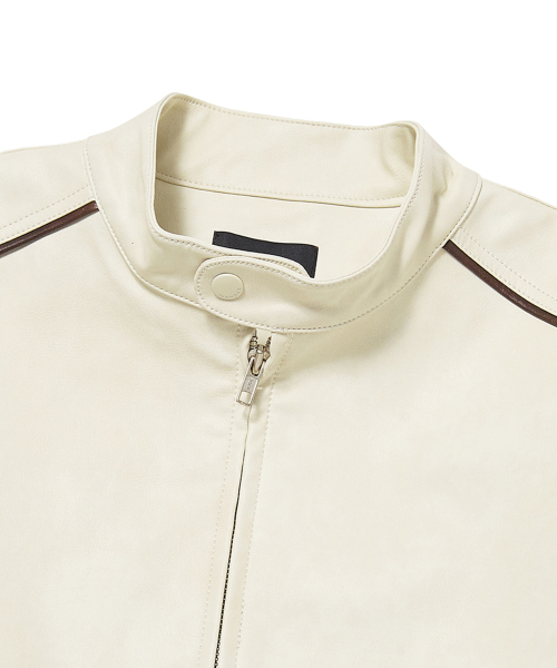 WKNDRS(ウィーキャンドース)の「WASHED LEATHER JK (IVORY)(ライダースジャケット・レディース・その他・MEDIUM/LARGE/X-LARGE)」の3枚目の写真