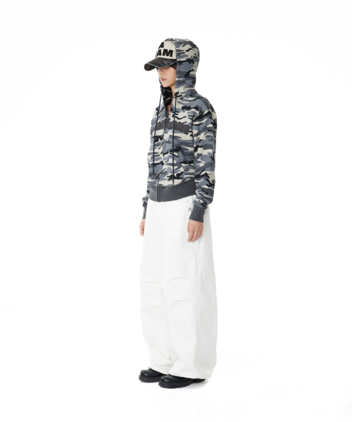 AAKAM(アーカム)の「Contrast Logo Zip-up Hoodie (Gray)(パーカー・レディース・その他・1)」の15枚目の写真