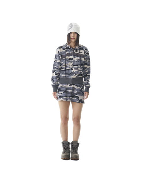 AAKAM(アーカム)の「Contrast Logo Zip-up Hoodie (Gray)(パーカー・レディース・その他・1)」の17枚目の写真