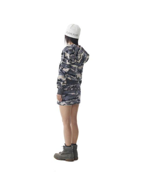 AAKAM(アーカム)の「Contrast Logo Zip-up Hoodie (Gray)(パーカー・レディース・その他・1)」の10枚目の写真