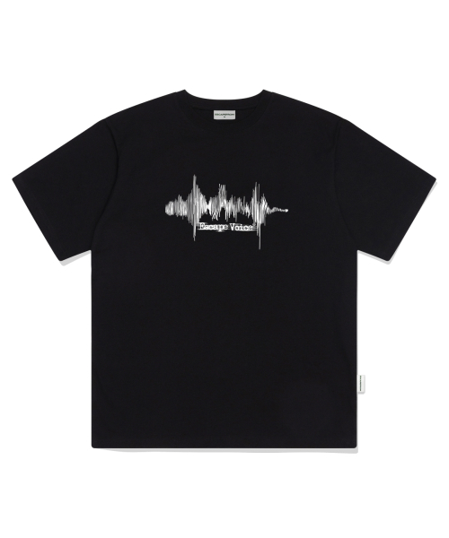 ESCAPEFROM（エスケープフロム）の「イースケープボイスプリントオーバーサイズ半袖Tシャツブラック（Tシャツ/カットソー・レディース・その他・LARGE/SMALL/MEDIUM）」の2枚目の写真