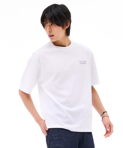 CHASECULT(チェイスカルト)の「男性モダンレタリング半袖Tシャツ-ホワイト(Tシャツ/カットソー・メンズ・ホワイト・105/100/110/95)」の3枚目の写真