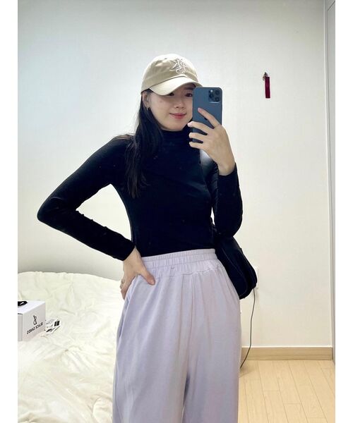 MUSINSA STANDARD WOMAN（ムシンサスタンダードウーマン）の「ウィメンズリブスリムタートルネックニット[ネイビー]（ニット/セーター・レディース・その他・SMALL/MEDIUM/LARGE/X-SMALL）」の10枚目の写真