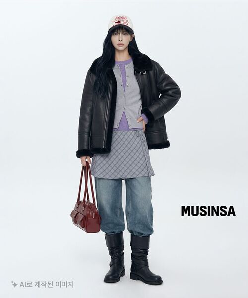 MUSINSA STANDARD WOMAN(ムシンサスタンダードウーマン)の「レディースマルチメランジクルーネックニット【ヘッダーバイオレット】(ニット/セーター・レディース・その他・SMALL/MEDIUM/LARGE/X-SMALL)」の5枚目の写真