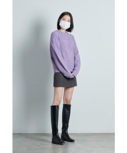 MUSINSA STANDARD WOMAN(ムシンサスタンダードウーマン)の「レディースマルチメランジクルーネックニット【ヘッダーバイオレット】(ニット/セーター・レディース・その他・SMALL/MEDIUM/LARGE/X-SMALL)」の10枚目の写真