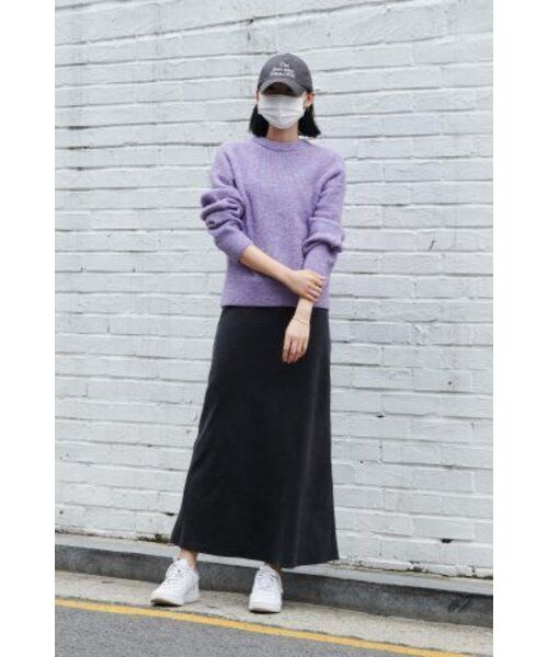 MUSINSA STANDARD WOMAN(ムシンサスタンダードウーマン)の「レディースマルチメランジクルーネックニット【ヘッダーバイオレット】(ニット/セーター・レディース・その他・SMALL/MEDIUM/LARGE/X-SMALL)」の12枚目の写真