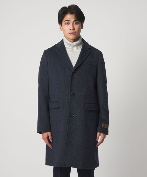 セール】カシミヤブレンド ビーバー チェックチェスターコート＜A DAY