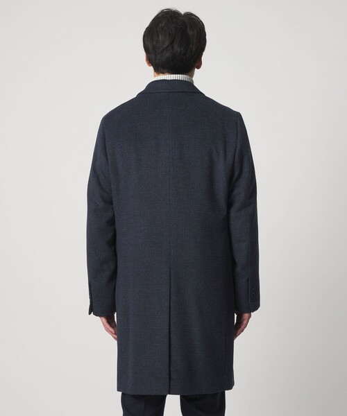 セール】カシミヤブレンド ビーバー チェックチェスターコート＜A DAY