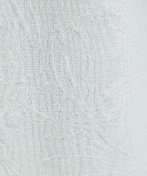 ITS'DEMO（イッツデモ）の「【洗濯機OK／セットアップ可】花柄ジャカードトップス（Tシャツ/カットソー・レディース・パープル系/グリーン系/ブラック/アイボリー・00）」の16枚目の写真