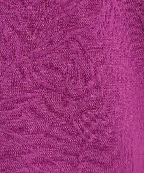 ITS'DEMO（イッツデモ）の「【洗濯機OK／セットアップ可】花柄ジャカードトップス（Tシャツ/カットソー・レディース・パープル系/グリーン系/ブラック/アイボリー・00）」の20枚目の写真