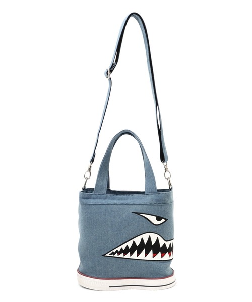 OKERU（オケル）の「OKERU/オケル/別注TYPE-C A-10 DENIM（ショルダーバッグ・レディース・ライトインディゴブルー・F）」の3枚目の写真